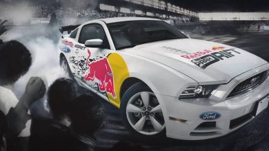 red bull car park drift