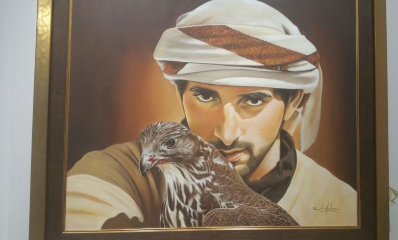 الصقور محور لوحات خولة الفلاسي