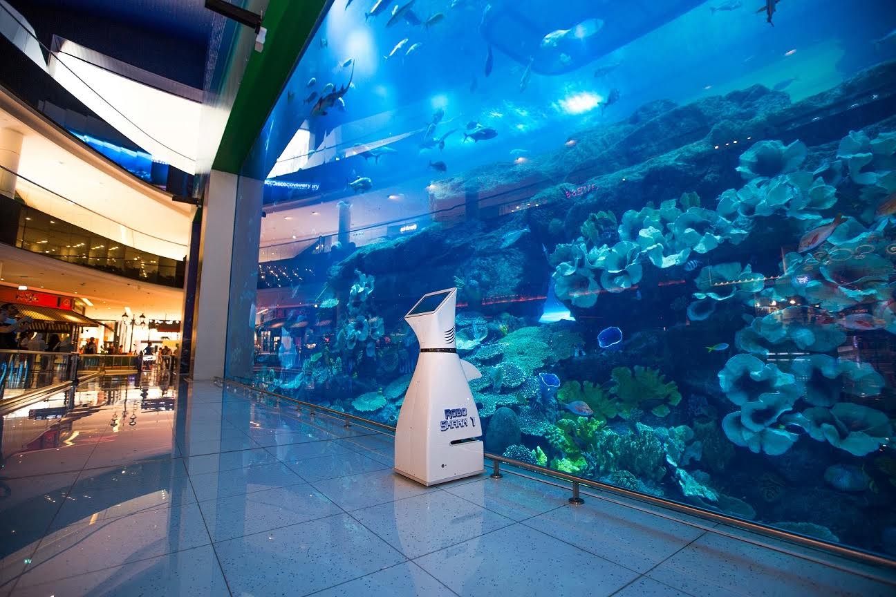 أسماك قرش روبوتية و المزيد في دبي أكواريوم