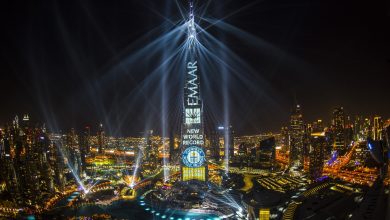 عروض Light Up على واجهة برج خليفة