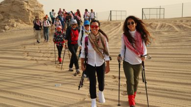 مسيرة النساء التراثية للمغامرة الصحراوية الخامسة