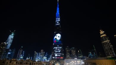 عرض ذا فانتوم أوف ذا أوبرا على واجهة برج خليفة