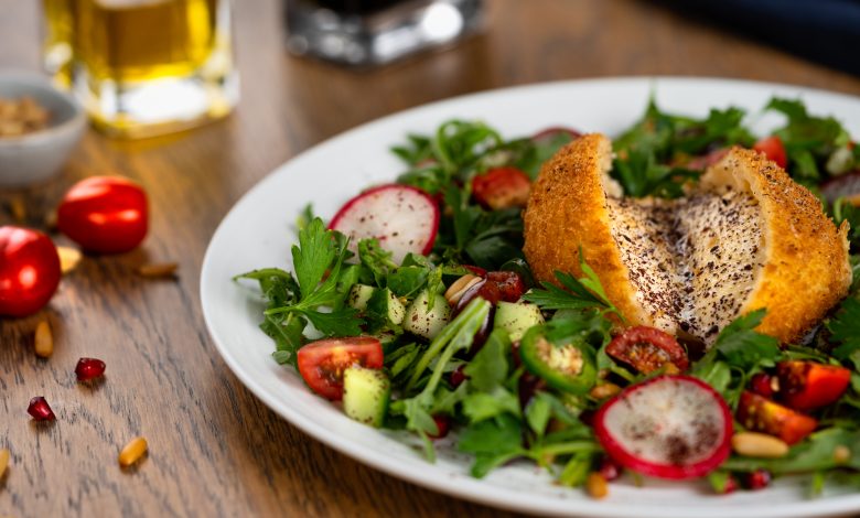 Fried Burrata and Extraordinary Fattoush Salad