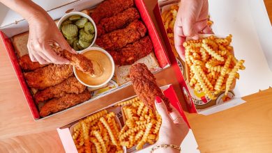 Dave’s Hot Chicken Hot Box includes juicy, spicy, and hot Tenders or Sliders allow you to choose 2 of our 7 levels of spice