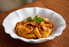 Homemade Pappardelle with beef ragu
