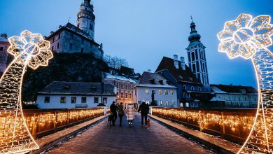 Advent in Český Krumlov with a walk full of lights.
