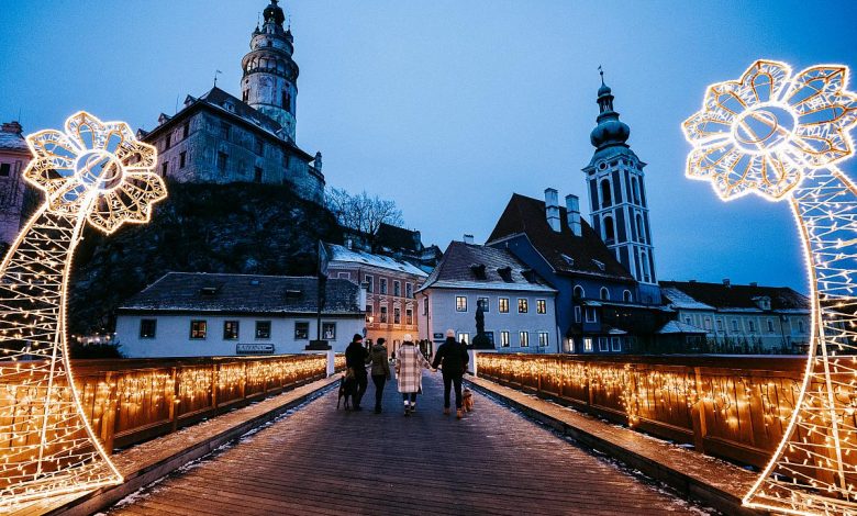 Advent in Český Krumlov with a walk full of lights.