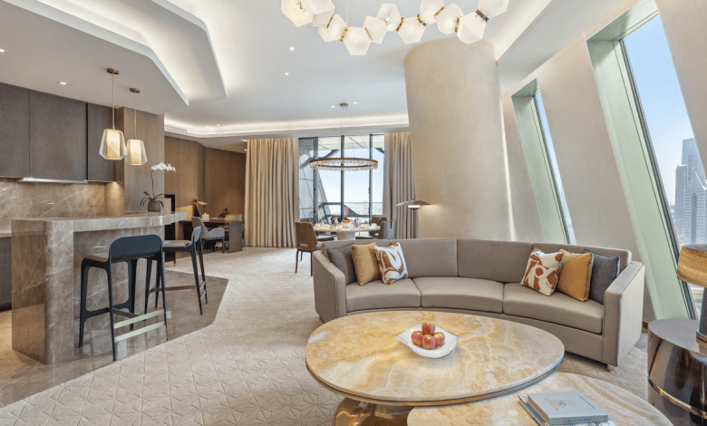 Premier Suite Living Room_Mandarin Oriental Downtown, Dubai
