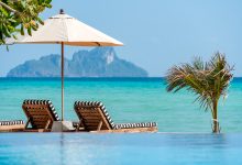 6 SAii PhiPhi Island Village Fun Pool Singe Sunbed and Ocean