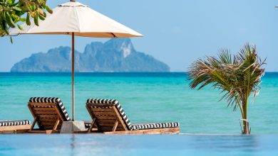 6 SAii PhiPhi Island Village Fun Pool Singe Sunbed and Ocean