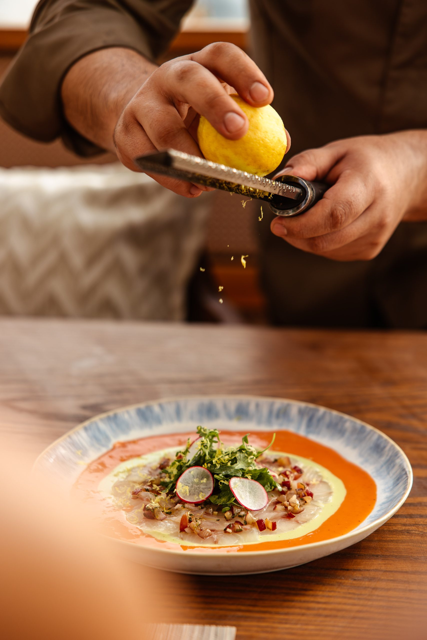 Jumeirah Beach Hotel-Nuska Beach-Seabass carpaccio-lunch-6